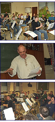 Bilder von der Musikprobe